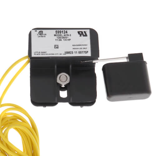 Little Giant 599124 condensate pump - front view (Voltage: 125/250v; Application: Plumbing)