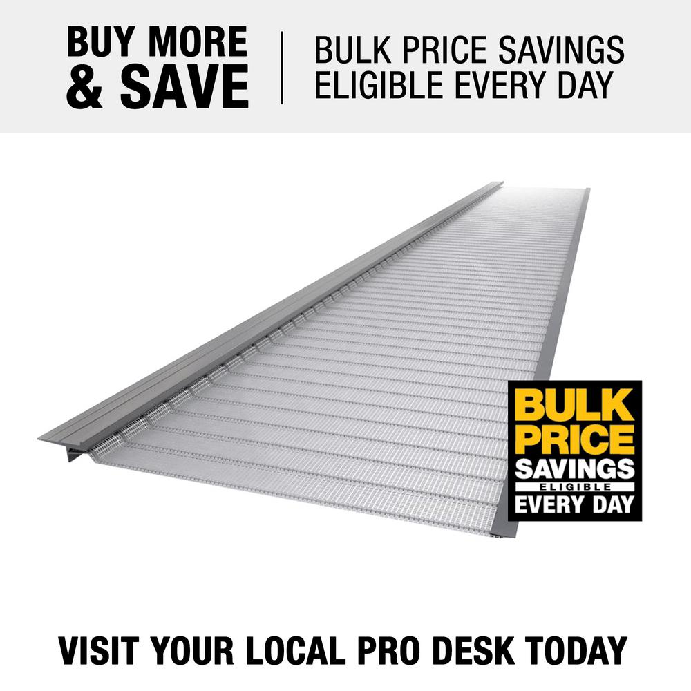 4 ft. L x 6 in. W Stainless Steel Micro-Mesh Gutter Guard (20-Pack) - Super Arbor
