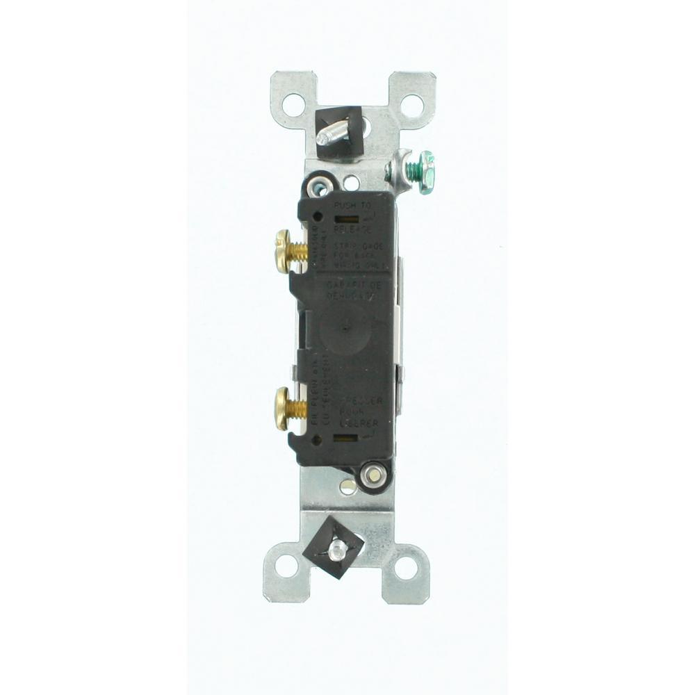 15 Amp Single-Pole Switch, White (10-Pack) - Super Arbor