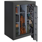 69-Gun Fire/Waterproof Electronic Back-Lit Lock Safe, Gray Pebble - Super Arbor
