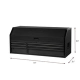 Heavy-Duty 52 in. W 6-Drawer, Deep Tool Chest in Matte Black