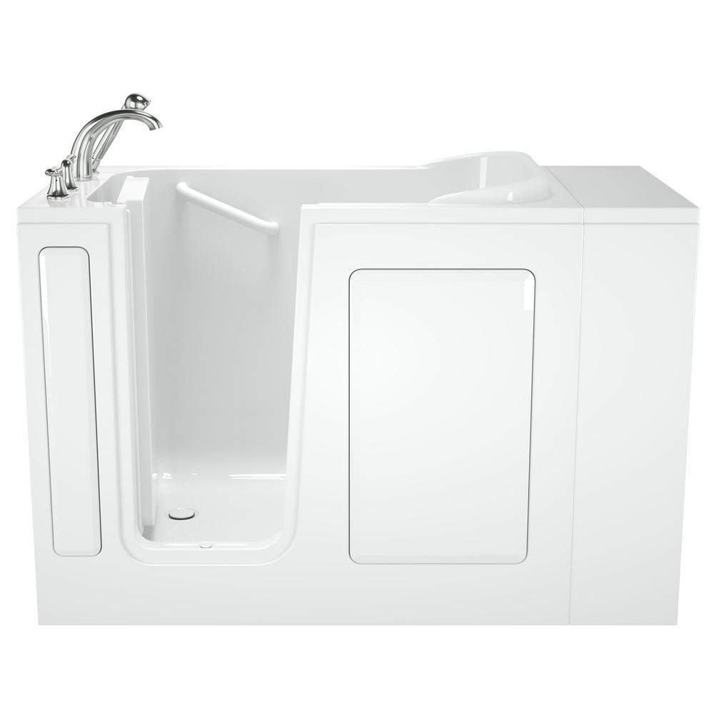Value Series 48 in. Left Hand Walk-In Bathtub in White - Super Arbor