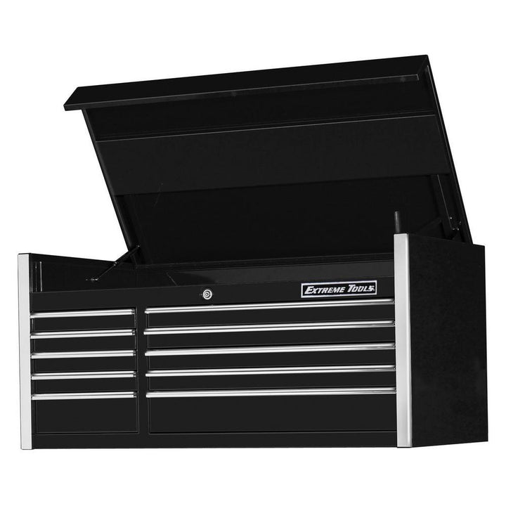 EX Professional 55 in. 10-Drawer Top Tool Chest in Black - Super Arbor