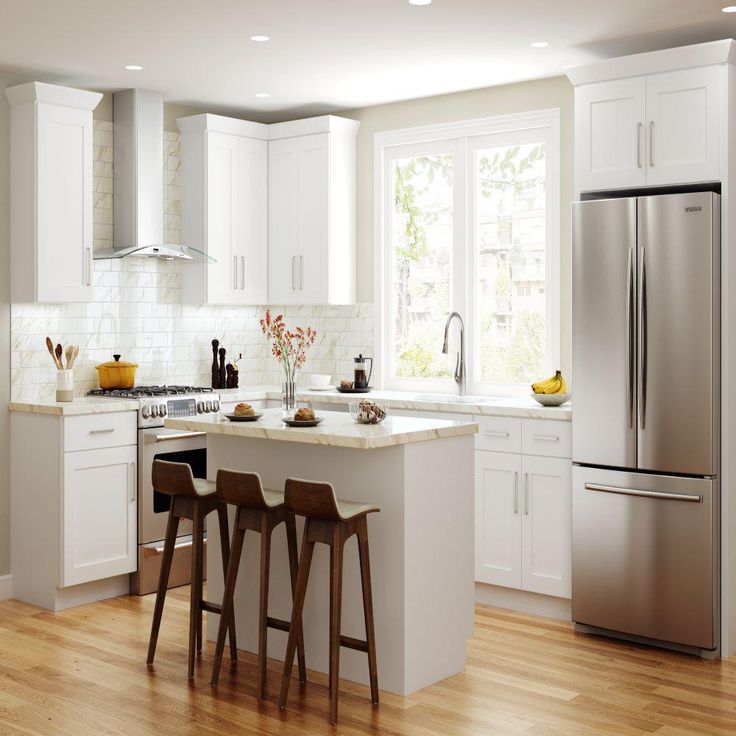 Shaker Ready To Assemble 27 in. W x 36 in. H x 27 in. D Plywood Corner Wall Kitchen Cabinet in Denver White