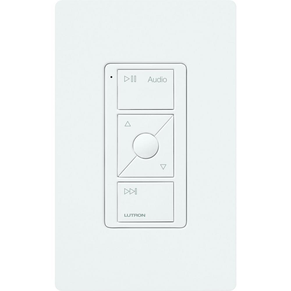Caseta Wireless Pico Remote for Audio, Works with Sonos, White - Super Arbor