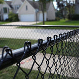 Everbilt 48 in. x 50 ft. 9-Gauge Galvanized Steel Black Chain Link Fence Fabric