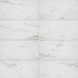 Florida Tile Home Collection Michelangelo Calacatta Rectified 12 in. x 24 in. Porcelain Floor and Wall Tile (13.3 sq. ft. /case)
