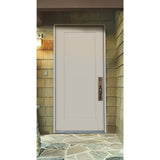 32 in. x 80 in. 1-Panel Craftsman Primed Steel Prehung Left-Hand Inswing Front Door - Super Arbor