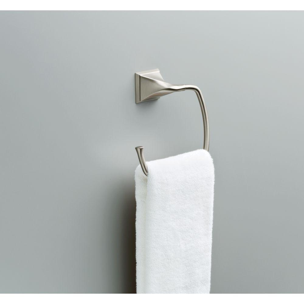 Everly 4-Piece Bath Hardware Set in SpotShield Brushed Nickel - Super Arbor