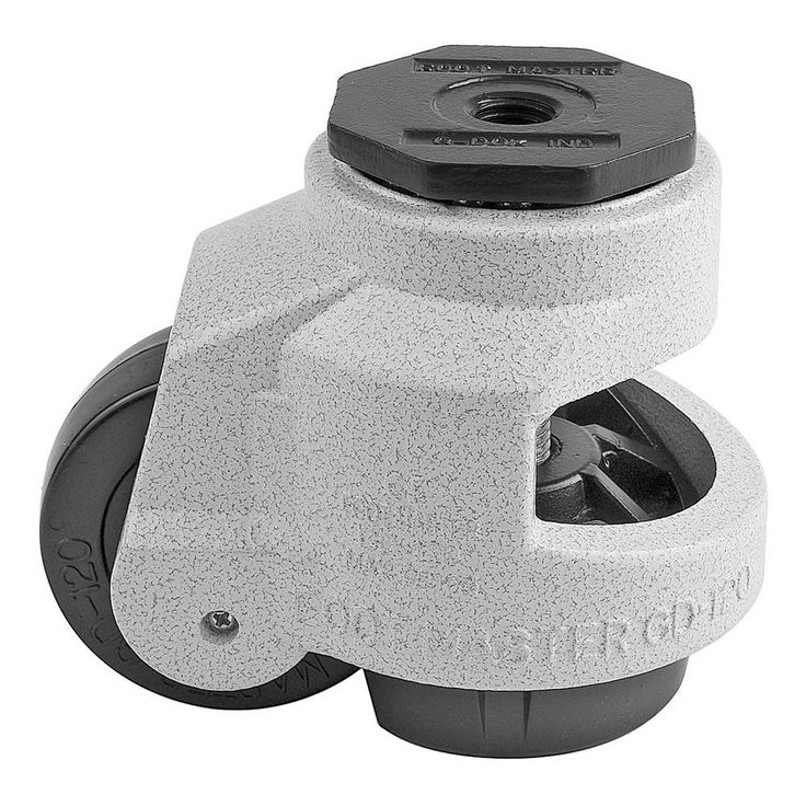 3 in. Nylon Wheel Metric Stem Leveling Caster with Load Rating 2200 lbs.