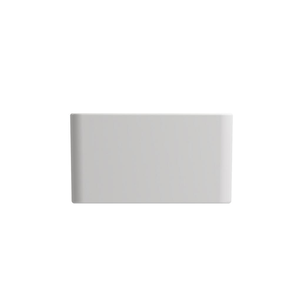 Classico Farmhouse Apron Front Fireclay 30 in. Single Bowl Kitchen Sink with Bottom Grid and Strainer in White - Super Arbor