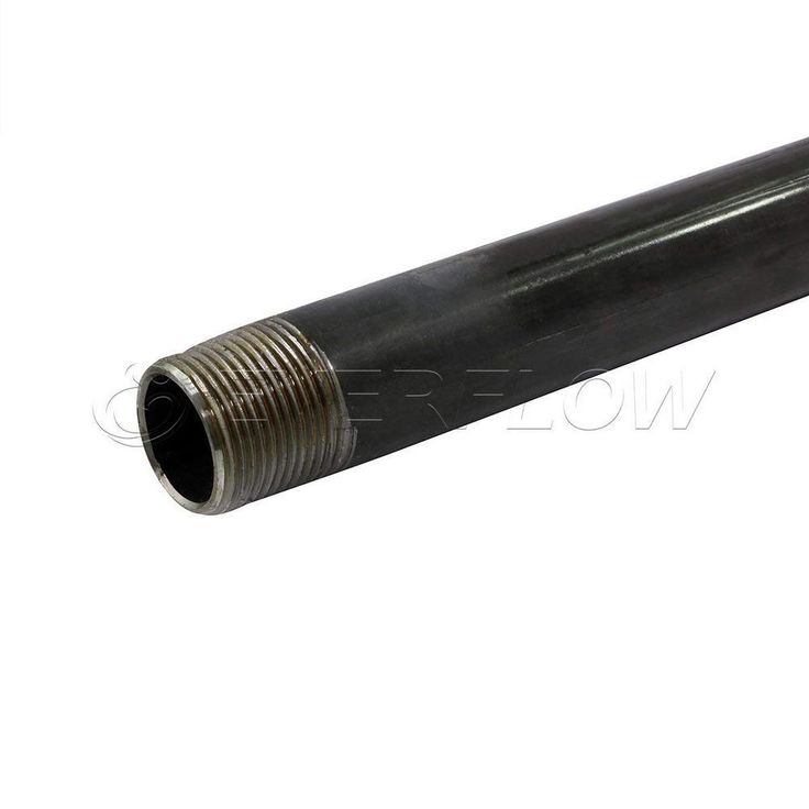 1-1/2 in. x 18 in. Black Steel Pipe