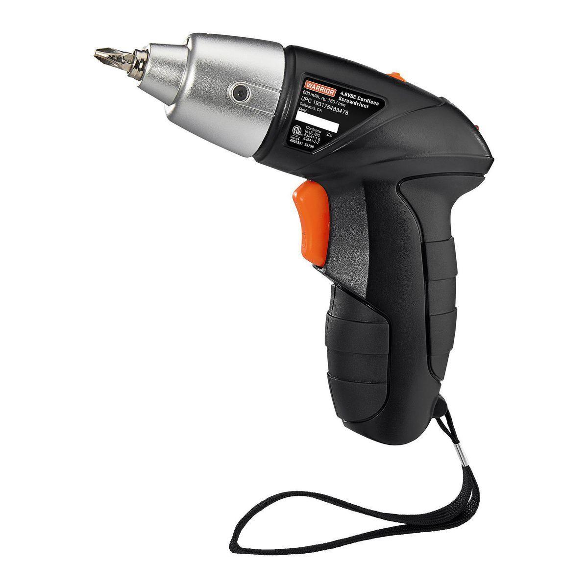 WARRIOR 4.8V Cordless 1/4 in. Screwdriver Kit - Super Arbor