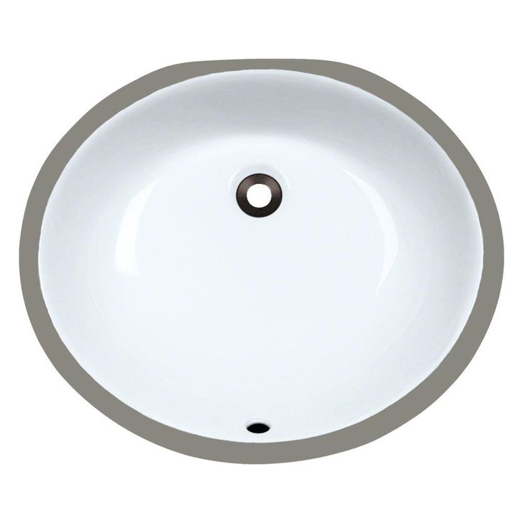 MR Direct Undermount Porcelain Bathroom Sink in White