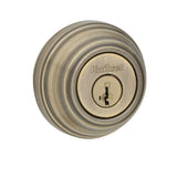 Satin Nickel Single Cylinder Deadbolt featuring SmartKey Security with Microban Antimicrobial Technology - Super Arbor