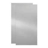 Simplicity 60 in. x 58-1/8 in. Semi-Frameless Traditional Sliding Bathtub Door in Chrome with Clear Glass - Super Arbor