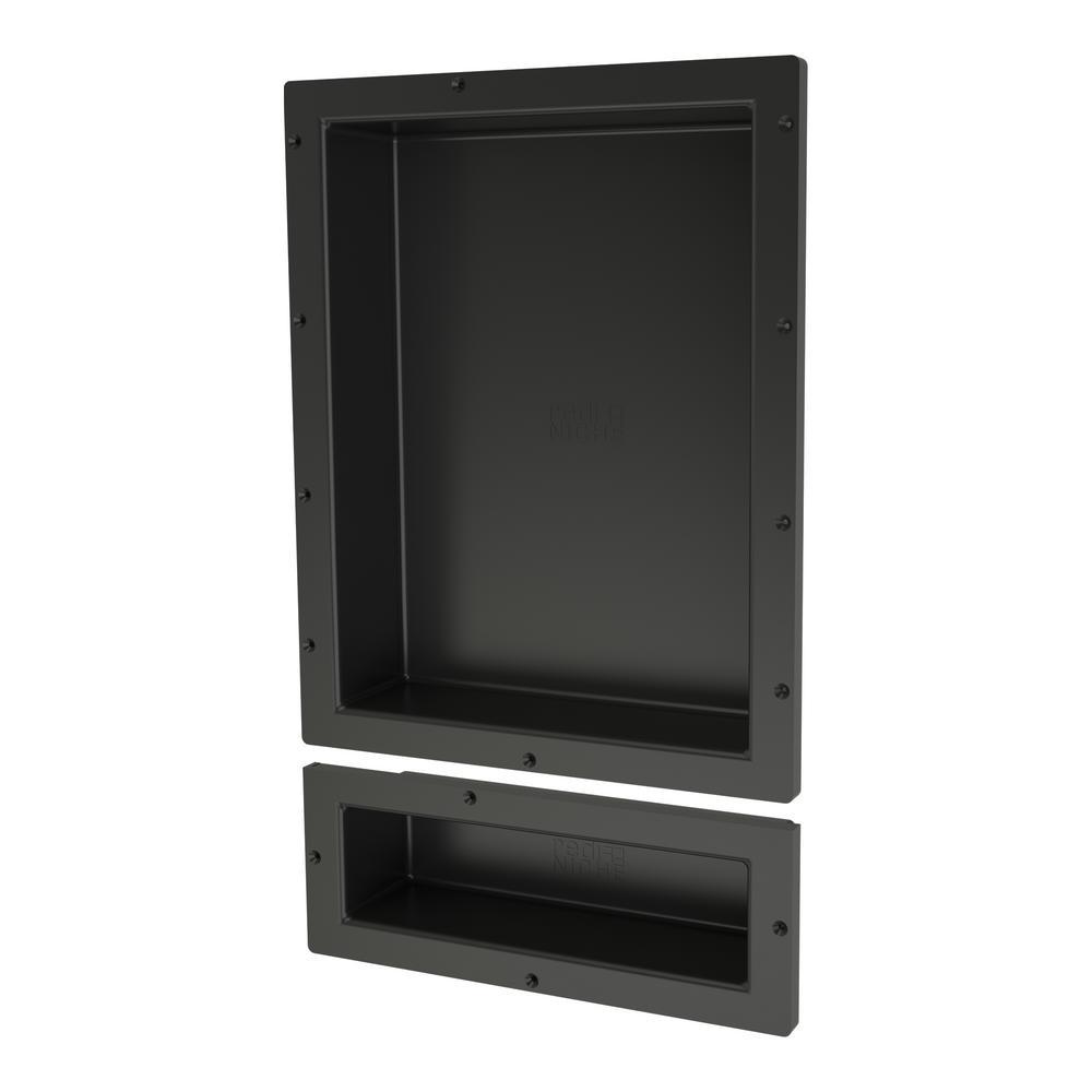 Redi Niche 16 in. W x 26 in. H x 4 in. D Shampoo - Soap Double Niche Set - Super Arbor