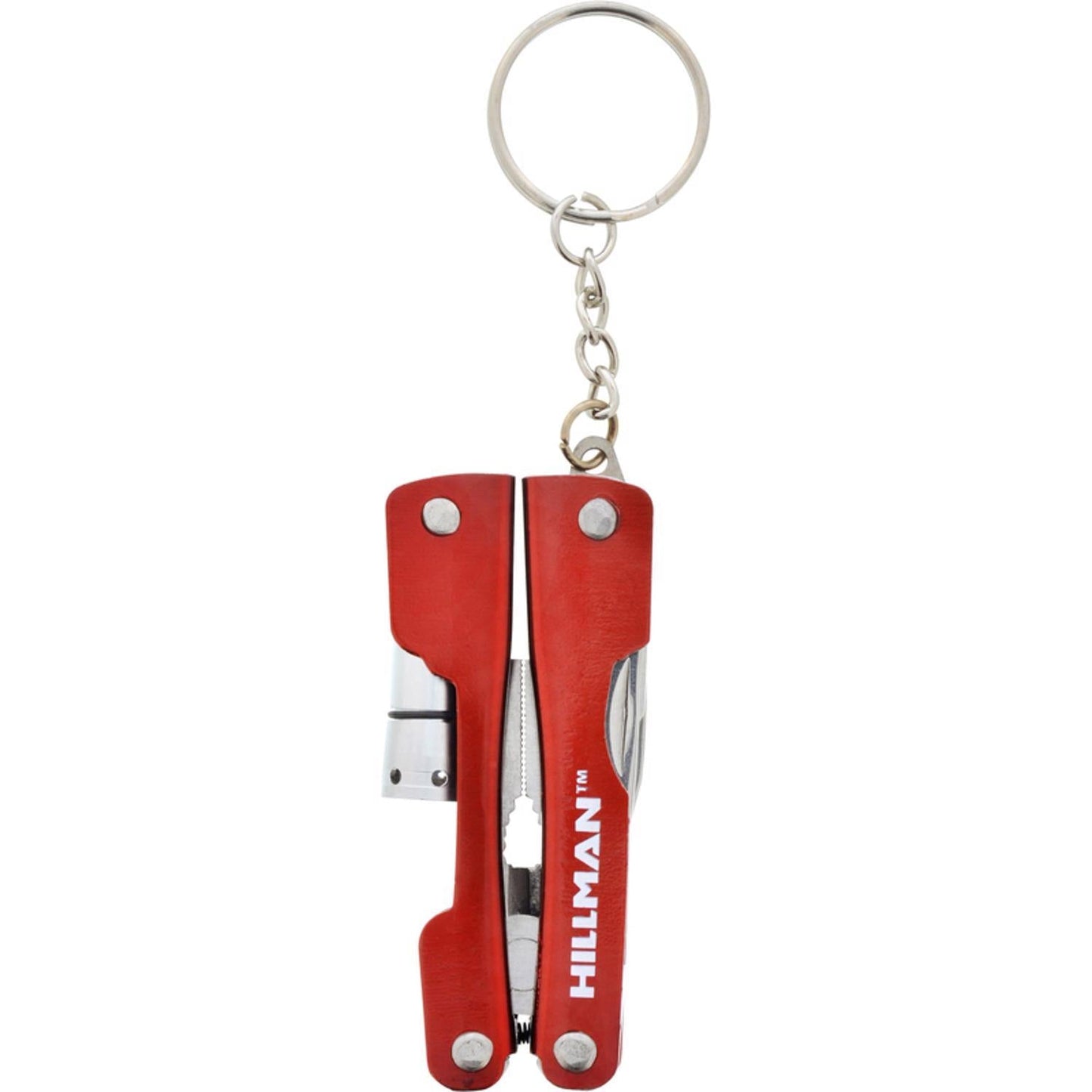 Hillman Red 7-Function Key Chain Multi-Tool with LED Light