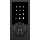 Premis Contemporary Touchscreen Smart Lock Matte Black Single Cylinder Electronic Deadbolt Featuring SmartKey Security - Super Arbor
