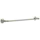 Mandara 4-Pc. Bath Hardware Set in SpotShield Brushed Nickel with Towel Ring, Toilet Paper Holder, 24" Towel Bar & Hook - Super Arbor