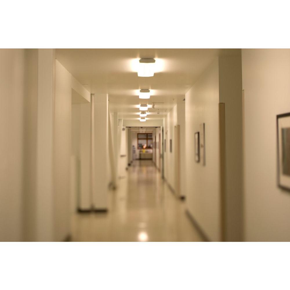 NICOR 4 ft. White Fluorescent Wraparound Ceiling Fixture with Clear Prismatic Lens - Super Arbor