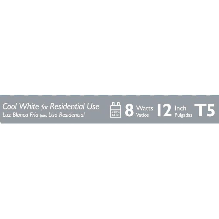 Philips 8-Watt 12 in. Linear T5 Fluorescent Tube Light Bulb Cool White (4100K)