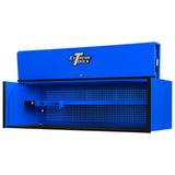 RX Professional 72 in. 0-Drawer Extreme Power Workstation Hutch in Blue with Black Handle - Super Arbor