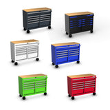 Kobalt 46.1-in L x 37.2-in H 9-Drawers Rolling Green Wood Work Bench
