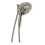 In2ition Two-in-One 5-Spray 6.9 in. Dual Wall Mount Fixed and Handheld H2Okinetic Shower Head in Chrome - Super Arbor