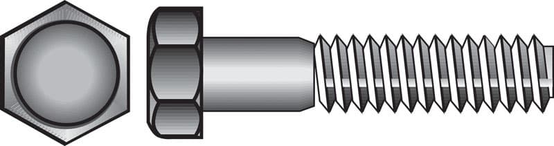 Hillman 1/2-13 in. Diameter x 4 in. Length Steel Hex Head Cap Screw, 10-Pack