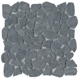 Emser Cultura Taupe Natural Stone Pebble Mosaic Border Tile, 12-in x 12-in Sheet (10-Pack)