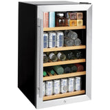 GE 31-Can Capacity (4.1-cu ft) Residential Stainless Steel Built-In/Freestanding Beverage Center