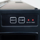 36 in. LED Fire and Ice Electric Fireplace with Remote in Black - Super Arbor