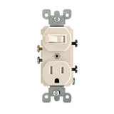 15 Amp Tamper-Resistant Combination Switch and Outlet, Ivory - Super Arbor