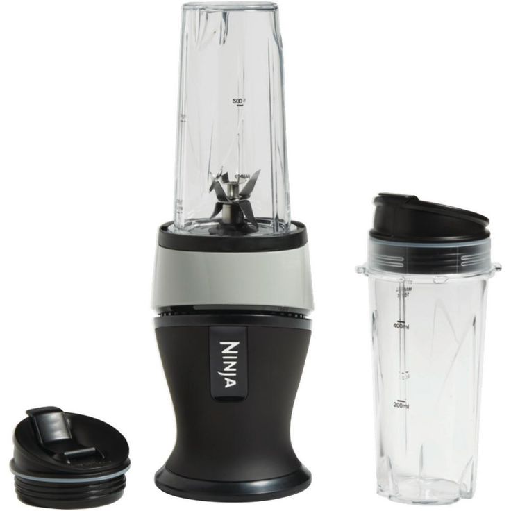 Fit 16 oz. Black Single Speed Single Serve Personal Blender