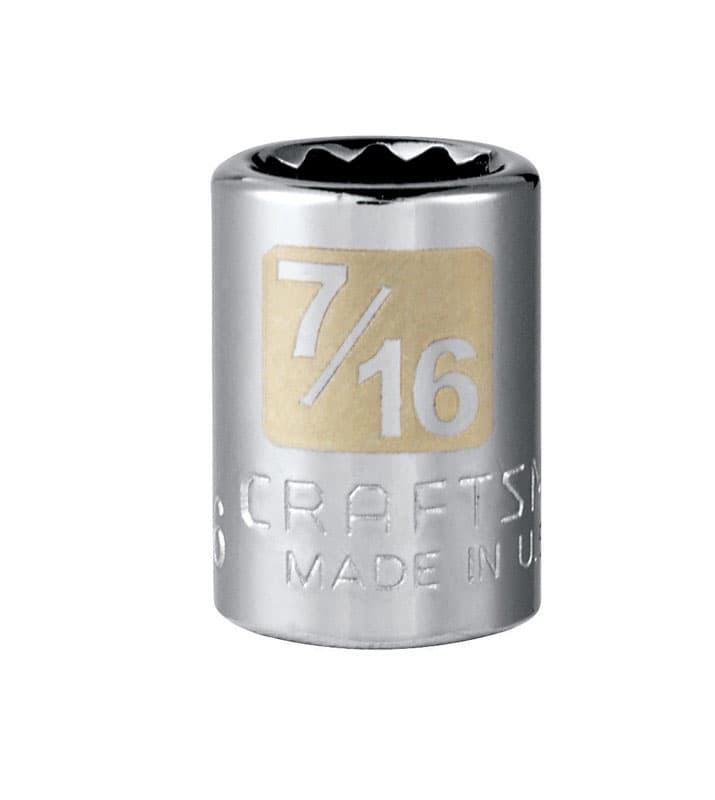 Craftsman 7/16 in. SAE 12 Point Standard Socket - 1 pc