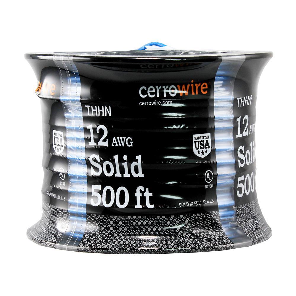 500 ft. 12/1 White Solid THHN Wire - Super Arbor