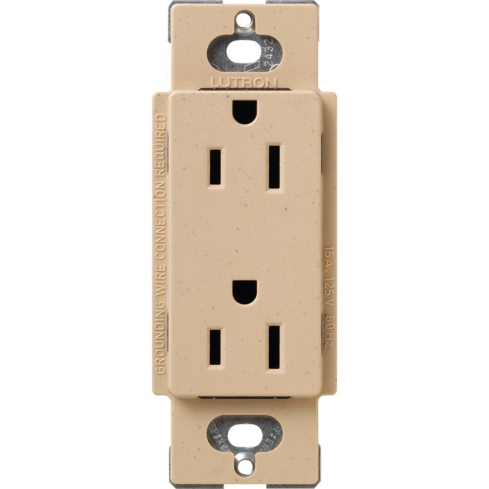 Claro 15 Amp Duplex Outlet, White - Super Arbor