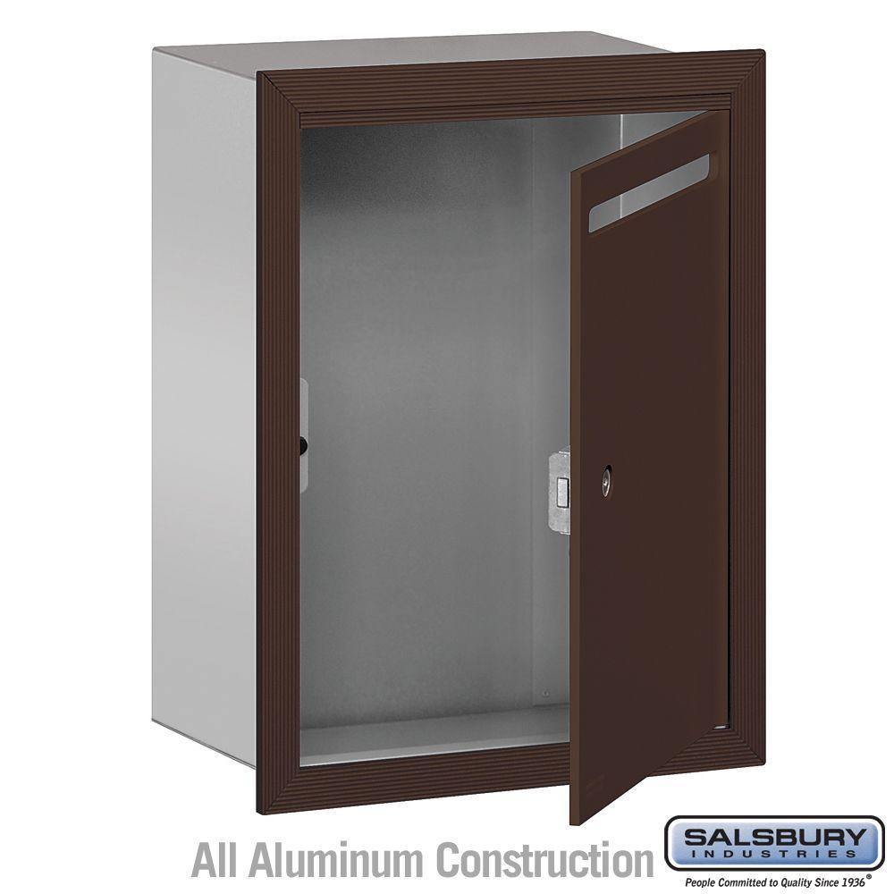 2240 Series Bronze Standard Recessed-Mounted Private Letter Box with Commercial Lock - Super Arbor