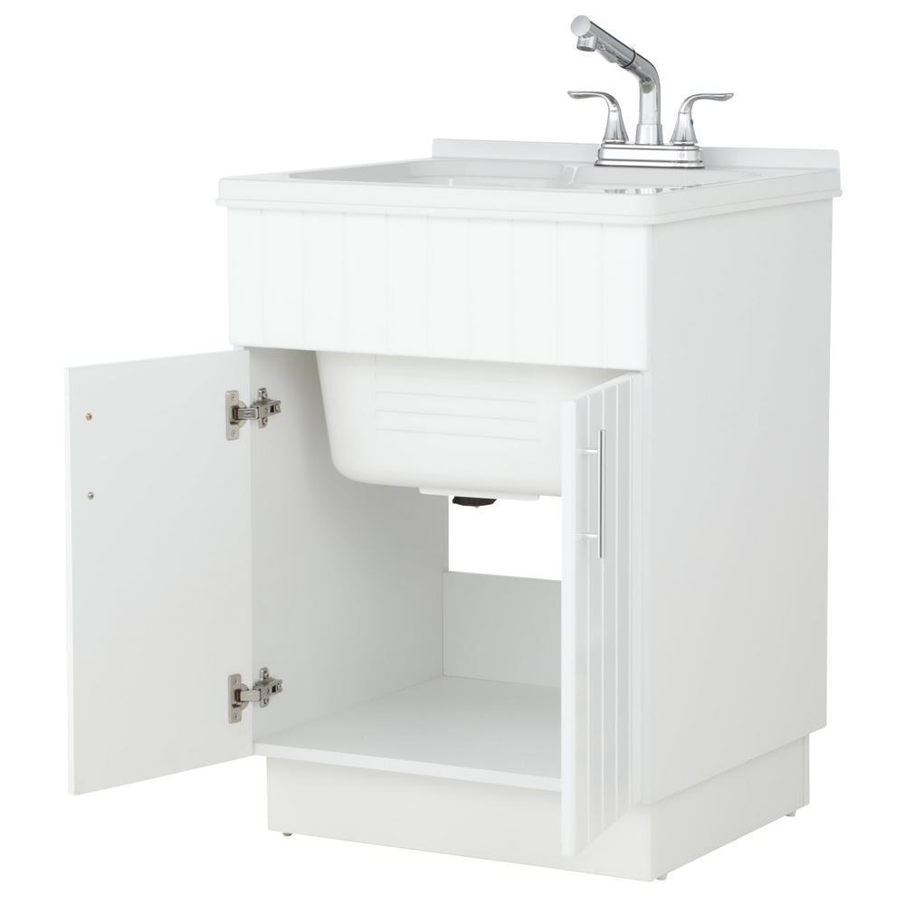 Shaker Laundry cabinet kit with pull-out faucet - Super Arbor