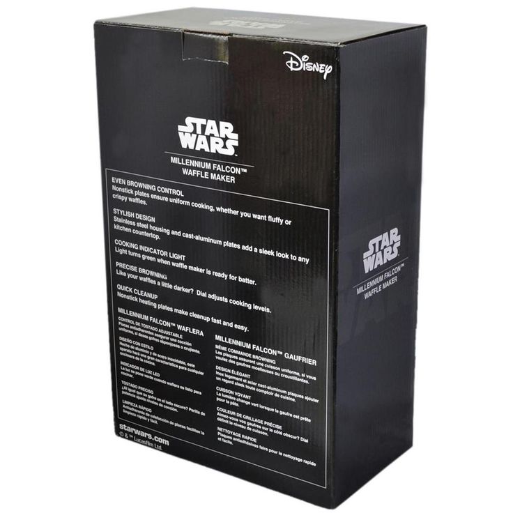 Deluxe Silver Millennium Falcon Waffle Maker