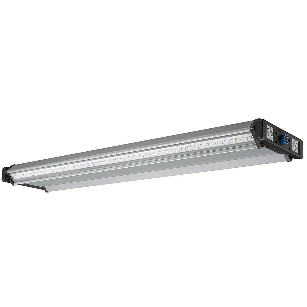 Grow Elite Brushed Nickel Integrated LED 72-Watt Indoor Grow Light Linkable Adjustable Height - Super Arbor