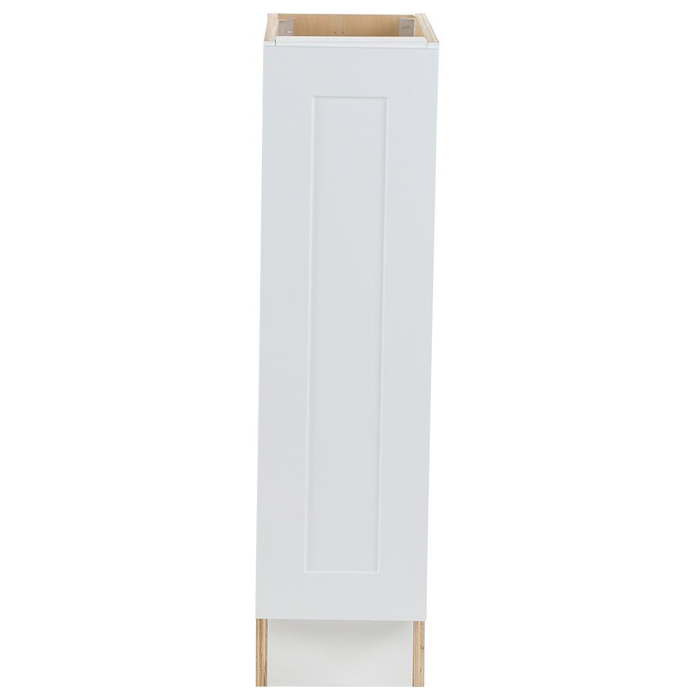 Cambridge Shaker Assembled 30x34.5x24.5 in. Plywood Base Cabinet w/ 1 Soft Close Drawer & 2 Soft Close Doors in White - Super Arbor
