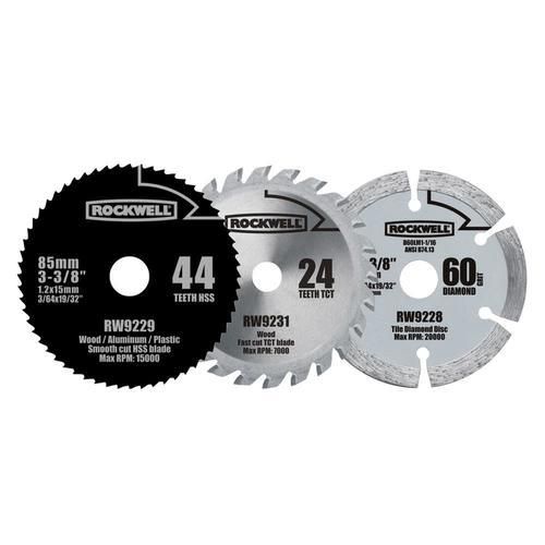 ROCKWELL Versacut 3-3/8-in 24-Tooth Carbide Circular Saw Blade Set