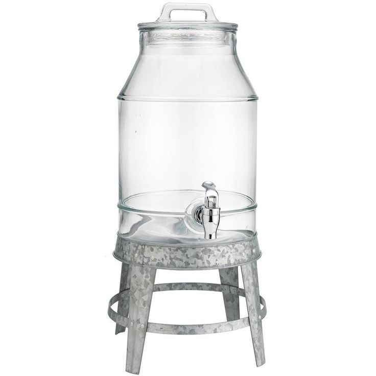 3 Gal. Beverage Dispenser with Galvanized Base