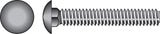 Hillman 1/4 in. x 2 in. Stainless Steel Carriage Bolt, 50-Pack