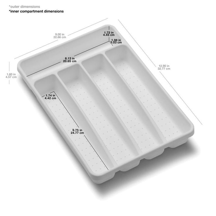Style Selections 12.9-in x 9-in Plastic Multi-Use Insert Drawer Organizer