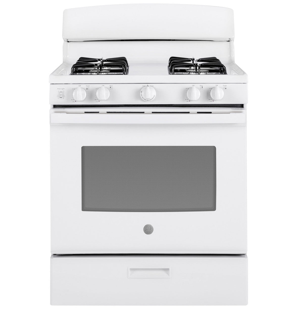 GE 30-in 4-Burner 4.8-cu ft Freestanding Gas Range (White) JGBS30DEKWW
