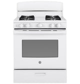GE 30-in 4-Burner 4.8-cu ft Freestanding Gas Range (White) JGBS30DEKWW