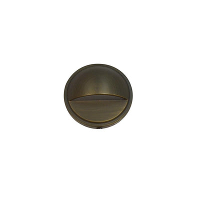 2-Watt Brass Outdoor Integrated LED 2700K White Warm Landscape Deck Light
